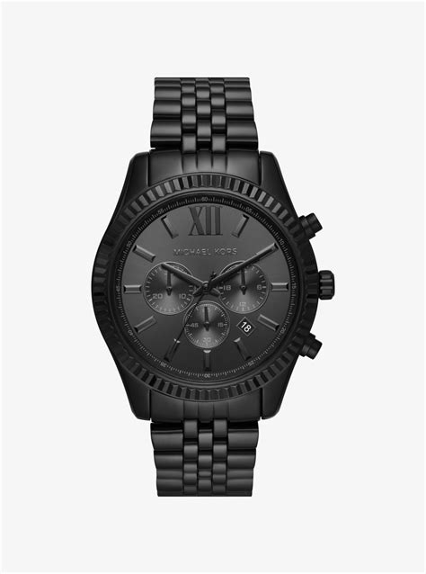 michael kors oversized horn watch|michael kors matte black watch.